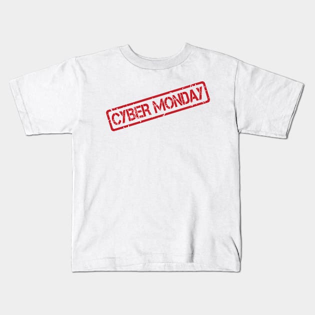 Cyber Monday Kids T-Shirt by Usea Studio